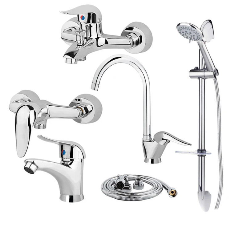 ست شیرآلات مدل آبشار کروم